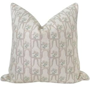 3 Throw Pillow for Home Millie White Floral Pillow Cover 20" x 20